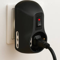 Adattatore bticino s3610gb bsafe 1 presa tedesca e 2 bipasso 10/16a grigio