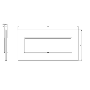 Placca vimar 21657 7 moduli serie eikon evo montaggio orizzontale e verticale *** numero posti 7 moduli, confezione 1