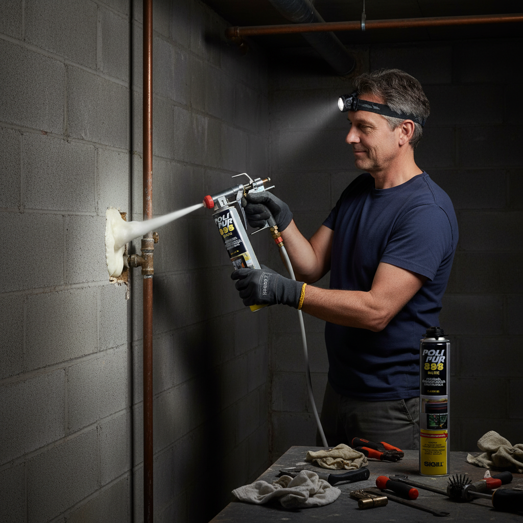 Polipur 888 schiuma poliuretanica monocomponente per isolamento 2 pezzi