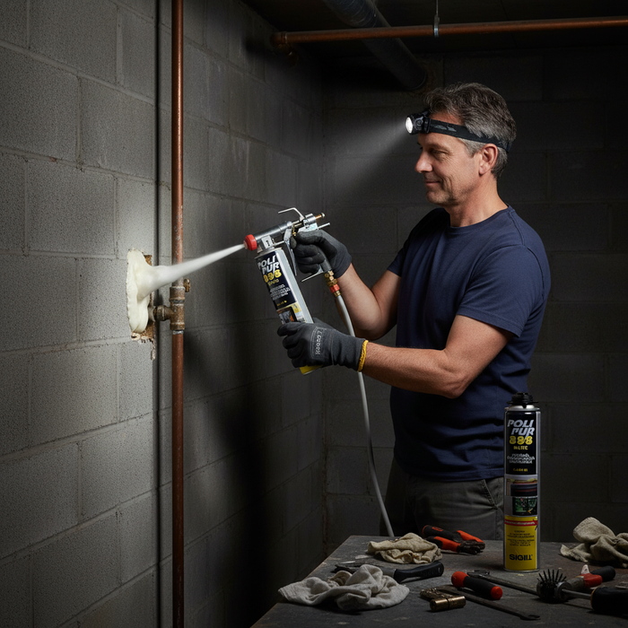 Polipur 888 schiuma poliuretanica monocomponente per isolamento 2 pezzi