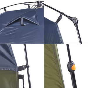 Tenda da Doccia Ayas per Campeggio - Verde / Grigio pro.tec