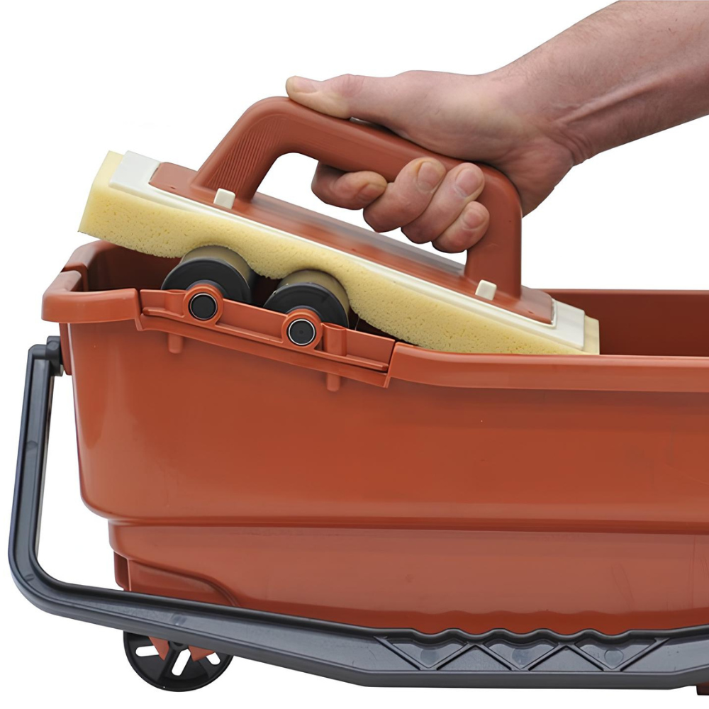 Vaschetta plastica rulli frattone spugna sweepex rimozione stuccatura