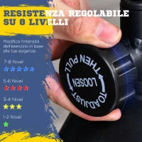 Ellittica da Casa Magnetica con Schermo LCD, 8 Livelli di Resistenza e Sedile Regolabile, 103x62x151cm Nero