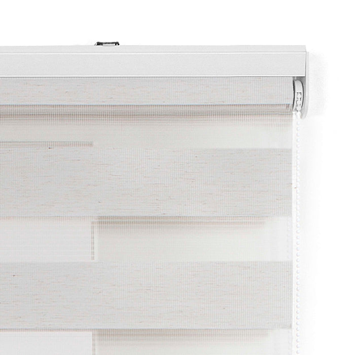 Tenda a Rullo giorno / notte Avvolgibile Con Doppio telo Lino 140x250 cm