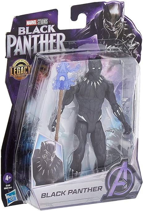 Marvel Hasbro, Black Panther, Studios Legacy Collection, Action Figure di Black Panther in Scala da 15 cm, per Bambini d
