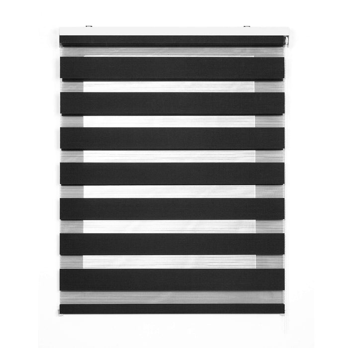 Tenda a Rullo giorno / notte Avvolgibile Con Doppio telo Grigio 80x180 cm