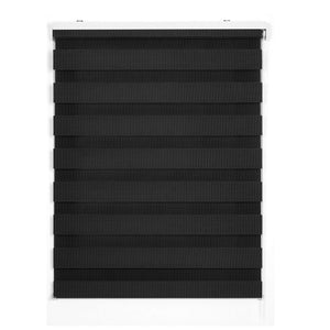 Tenda a Rullo giorno / notte Avvolgibile Con Doppio telo Grigio 60x180 cm