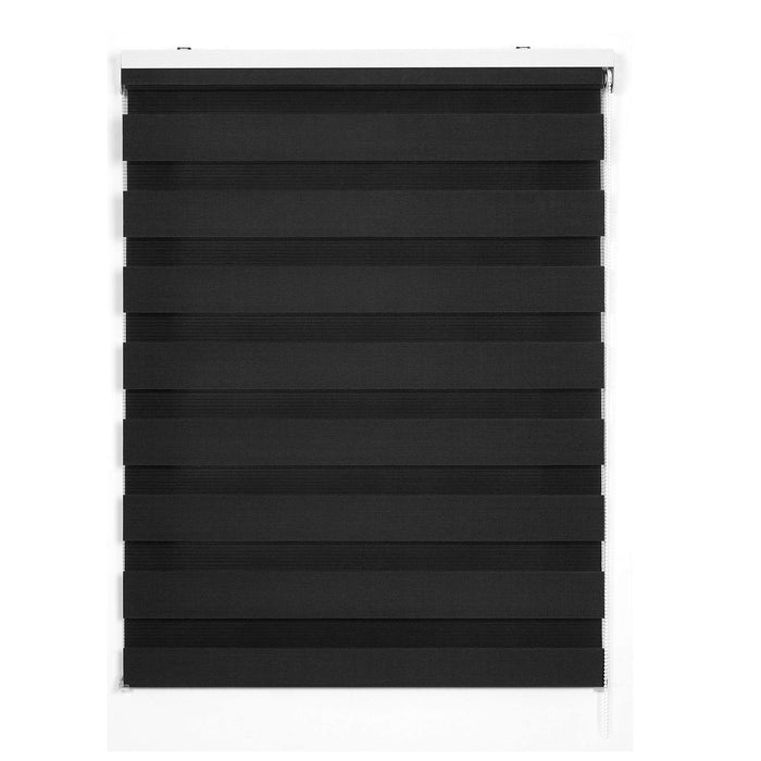 Tenda a Rullo giorno / notte Avvolgibile Con Doppio telo Grigio 60x180 cm
