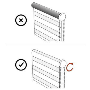 Tenda a Rullo giorno / notte Avvolgibile Con Doppio telo Grigio 60x180 cm