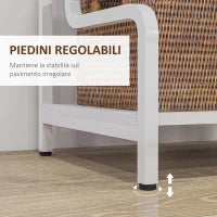 Supporto per Stampante Industriale a 3 Livelli, in Metallo e Truciolato, 55x40x77 cm, Bianco