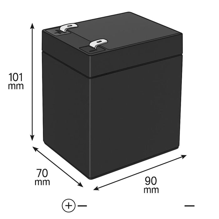 Batteria piombo 12v 4.5ah matsuyama hz155 sigillata compatta