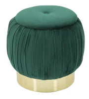 Pouf Contenitore Paris Verde cm Ø 41X41