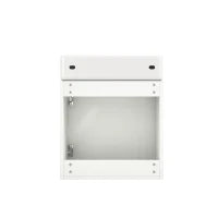 Mobile da bagno con lavabo e mobiletto sottolavabo sospeso, con spazio contenitore, 46x26x56 cm, Bianco