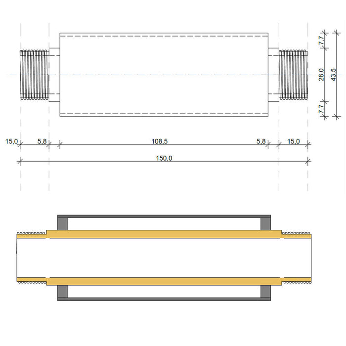 Dispositivo anticalcare elettromagnetico acquavib 3/4