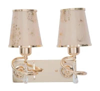 Lampada Da Muro Glam Ring Doppia Cm 32X18X27