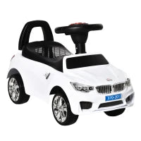 Macchinina per Bambini Cavalcabile con Volante, Fari e Musiche, Età 18-36 Mesi, Bianco