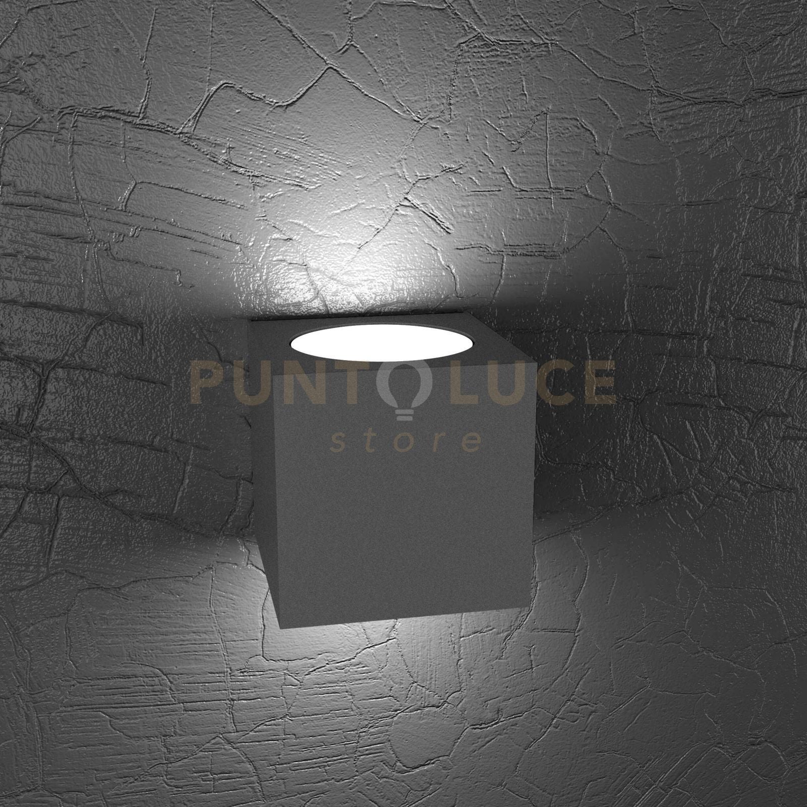 ECCENTRIC APPLIQUE 2 LUCI BIEMISSIONE GRIGIO ANTRACITE 1156-AG-GA