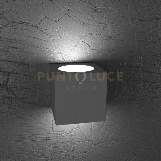 ECCENTRIC APPLIQUE 2 LUCI BIEMISSIONE GRIGIO ANTRACITE 1156-AG-GA