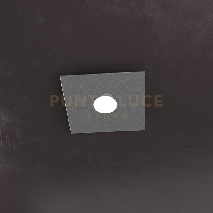 ECCENTRIC APPLIQUE-PLAFONIERA 1 LUCE GRIGIO ANTRACITE 1156-1L-GA