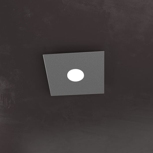 ECCENTRIC APPLIQUE-PLAFONIERA 1 LUCE GRIGIO ANTRACITE 1156-1L-GA