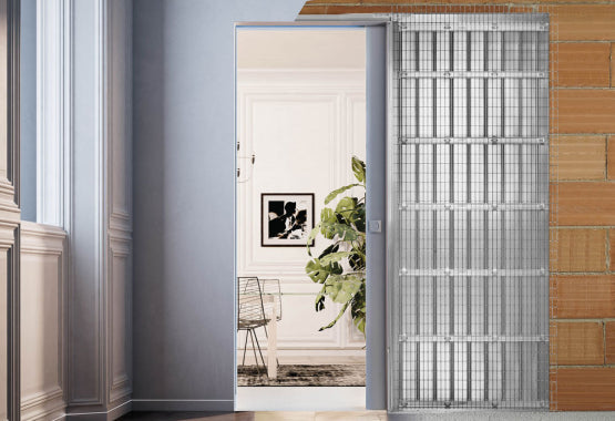 Controtelaio Syntesis Intonaco (Filo Muro) 70/80X210 Sp.108 Per Porta A Scomparsa - 80X210 Sp.108