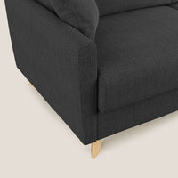 Divano Letto 3 Posti 200x94x97 cm in Tessuto Antracite
