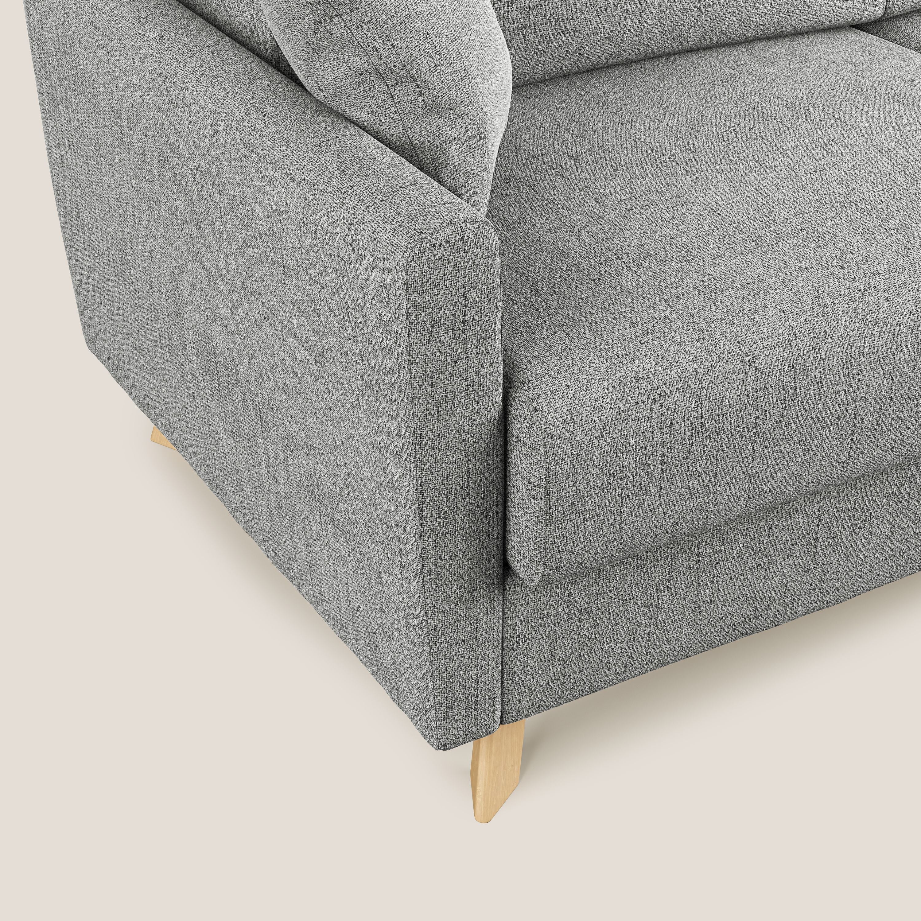 Divano Letto 3 Posti 180x94x97 cm in Tessuto Grigio Chiaro