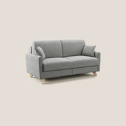 Divano Letto 3 Posti 180x94x97 cm in Tessuto Grigio Chiaro
