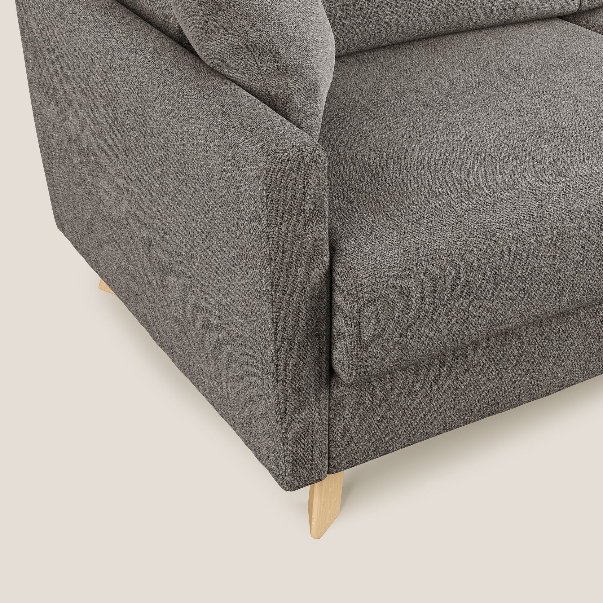 Divano Letto 3 Posti 180x94x97 cm in Tessuto Talpa