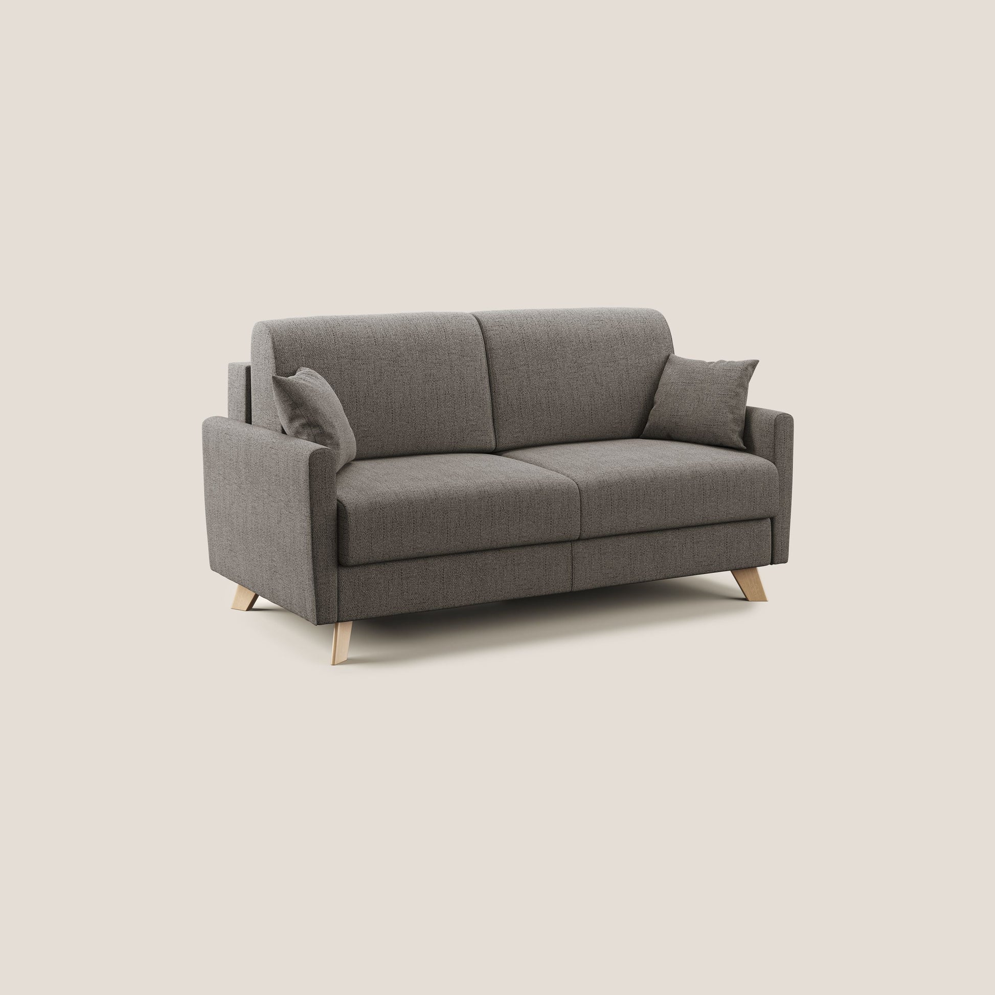 Divano Letto 3 Posti 180x94x97 cm in Tessuto Talpa