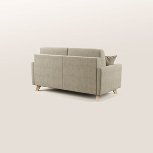 Divano Letto 2 Posti 160x94x97 cm in Tessuto Beige