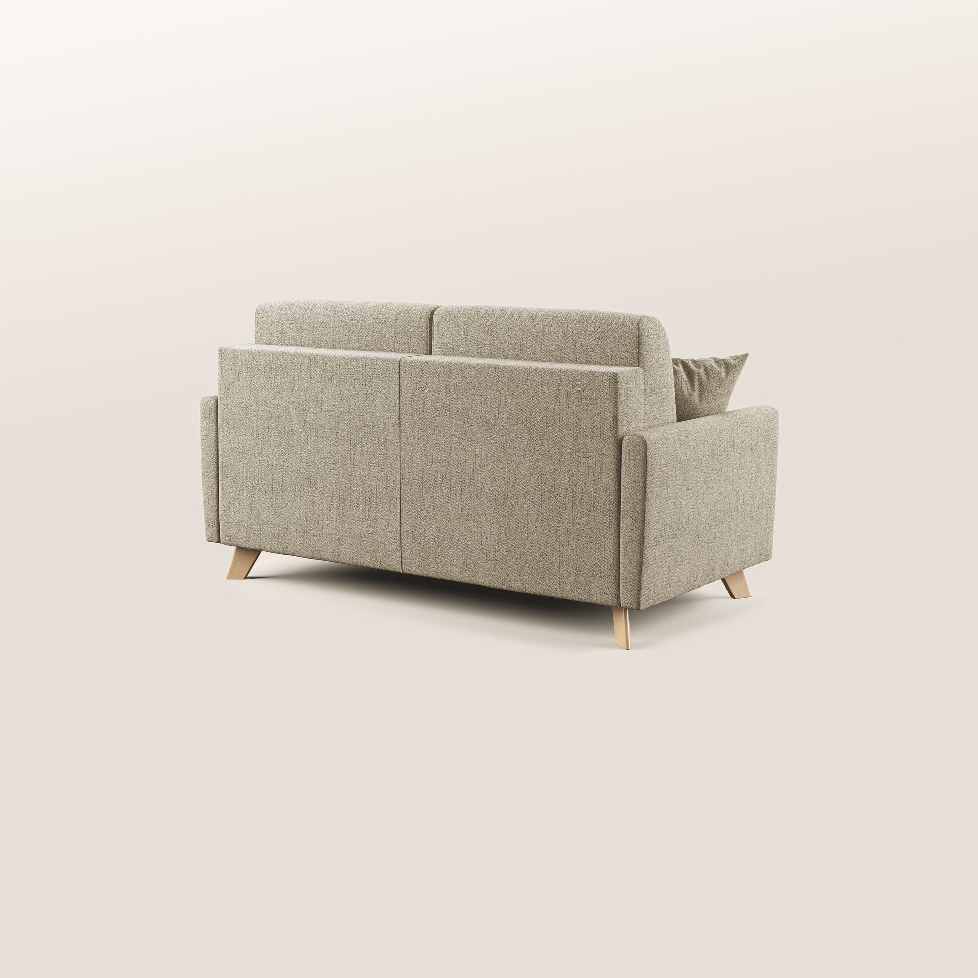 Divano Letto 3 Posti 180x94x97 cm in Tessuto Beige