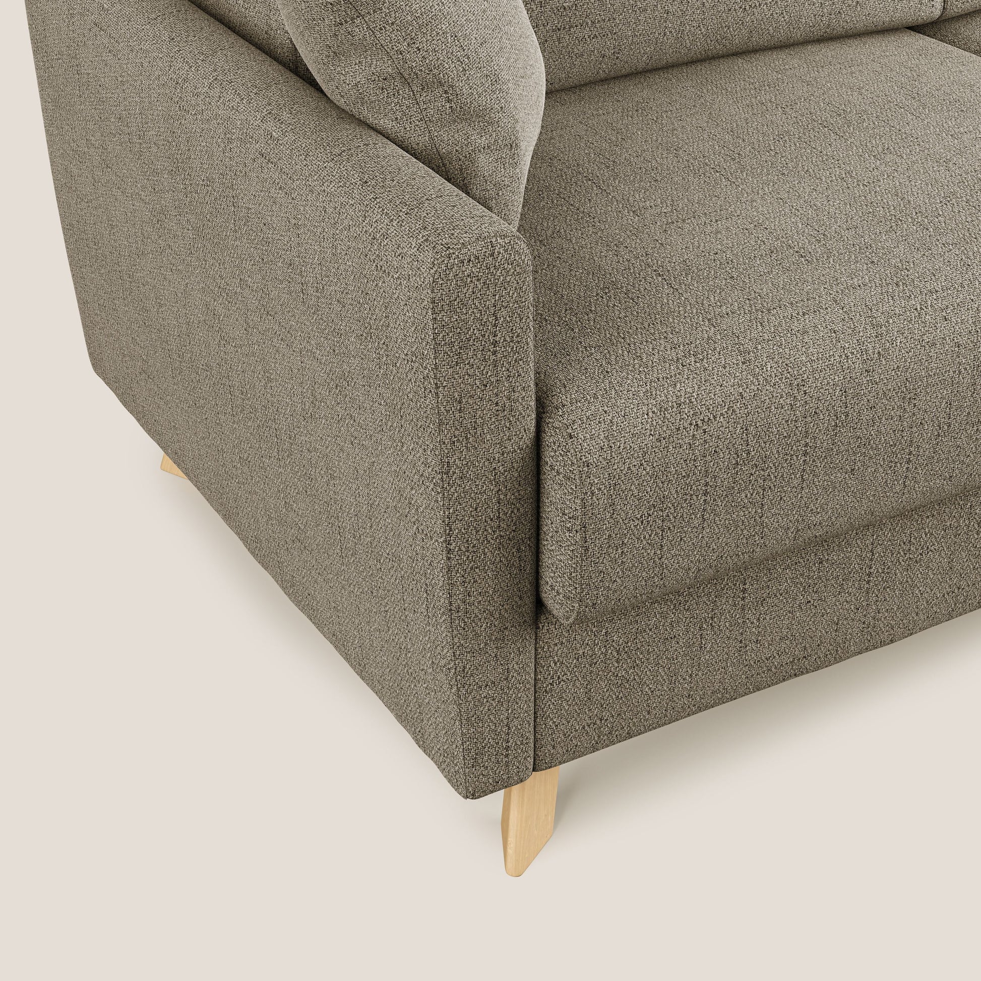Divano Letto 2 Posti 160x94x97 cm in Tessuto Marrone