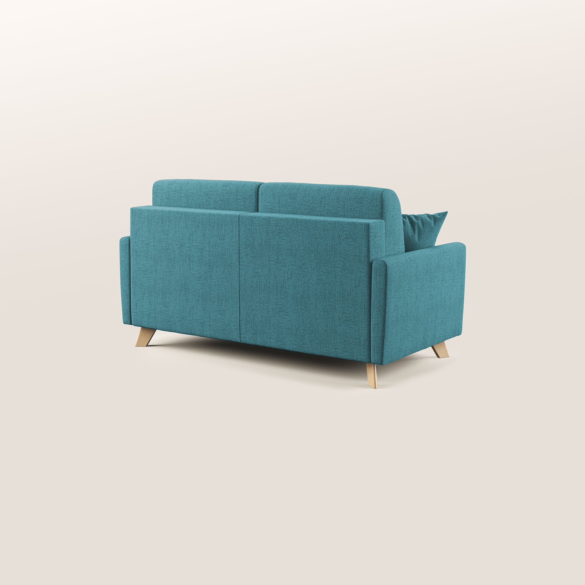 Divano Letto 3 Posti 200x94x97 cm in Tessuto Azzurro