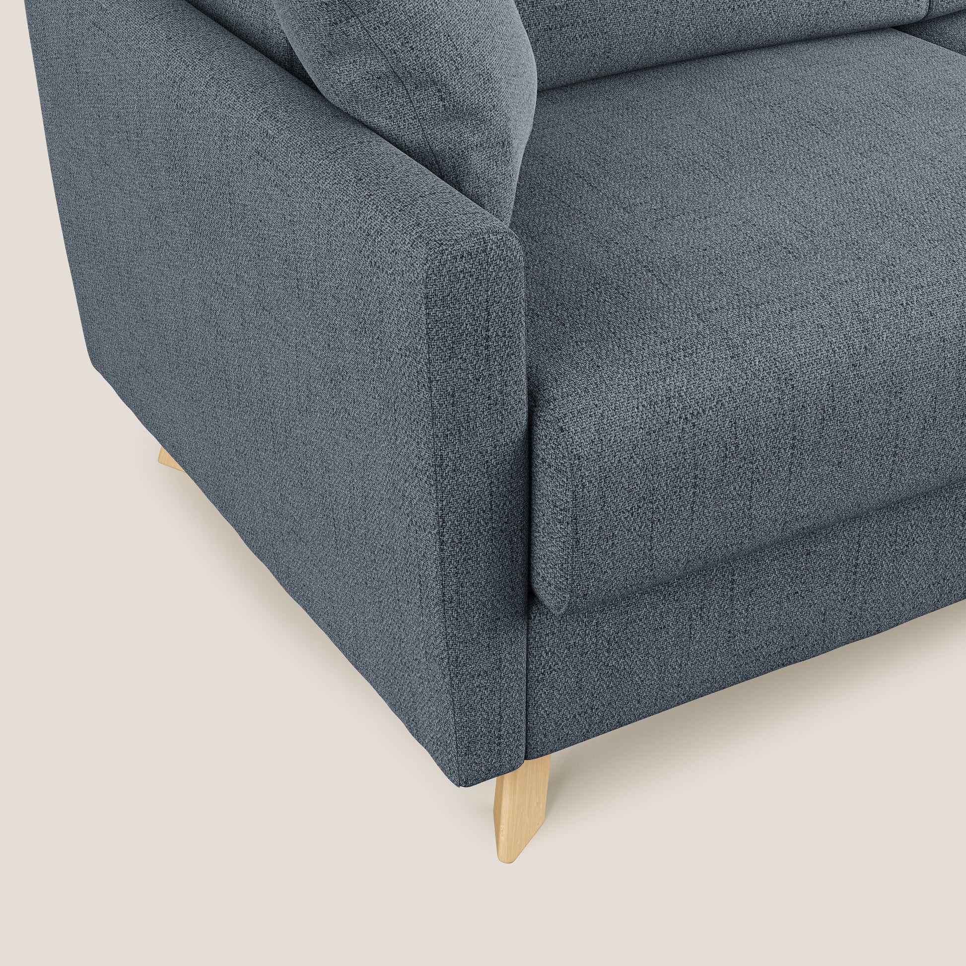 Divano Letto 2 Posti 160x94x97 cm in Tessuto Blu