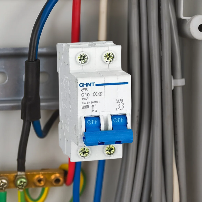 Chint interruttori magnetotermici 1p+n curva c 4,5ka serie eb 2 moduli *** ampere 10 ampere, confezione 1