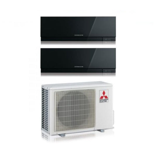 Condizionatore Dual Split Mitsubishi Electric Kirigamine Zen Black MSZ-EF 7+15 con MXZ-2F53VF R-32 Wi-Fi Integrato