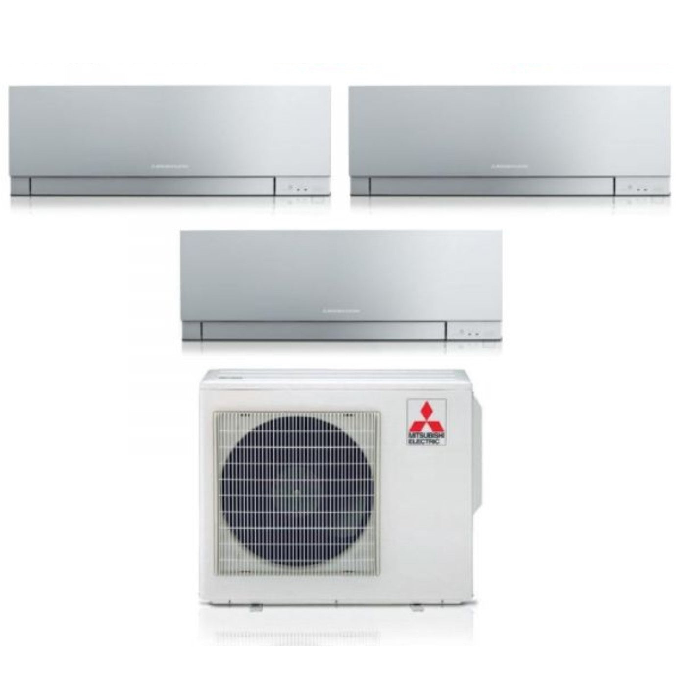 Condizionatore Mitsubishi Electric Trial Split Kirigamine Zen Silver 7000+12000+18000 con MXZ-3F68VF R-32 Wi-Fi Integrato