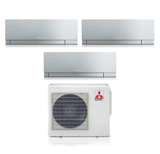 Condizionatore Mitsubishi Electric Trial Split Kirigamine Zen Silver 7000+7000+18000 con MXZ-3F54VF R-32 Wi-Fi Integrato