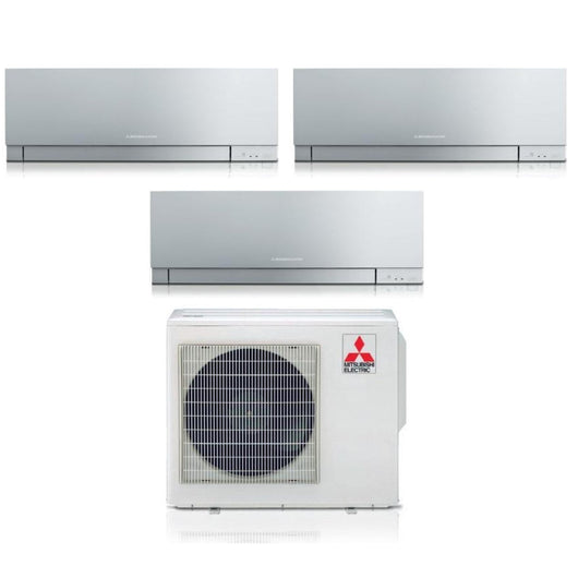 Condizionatore Mitsubishi Electric Trial Split Kirigamine Zen Silver 7000+9000+9000 con MXZ-3F54VF R-32 Wi-Fi Integrato