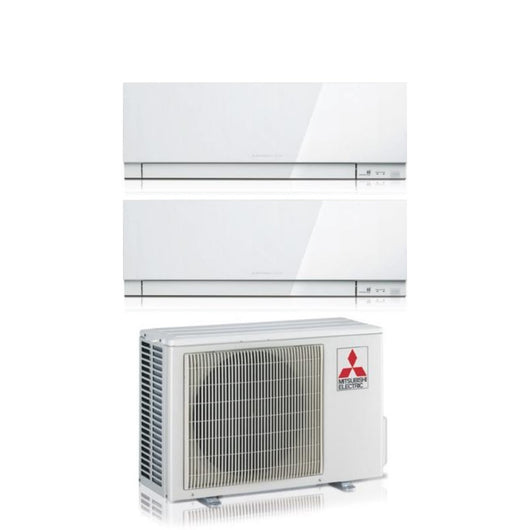 Condizionatore Mitsubishi Electric Dual Split Kirigamine Zen White 18+18 con MXZ-3F54VF R-32 Wi-Fi Integrato