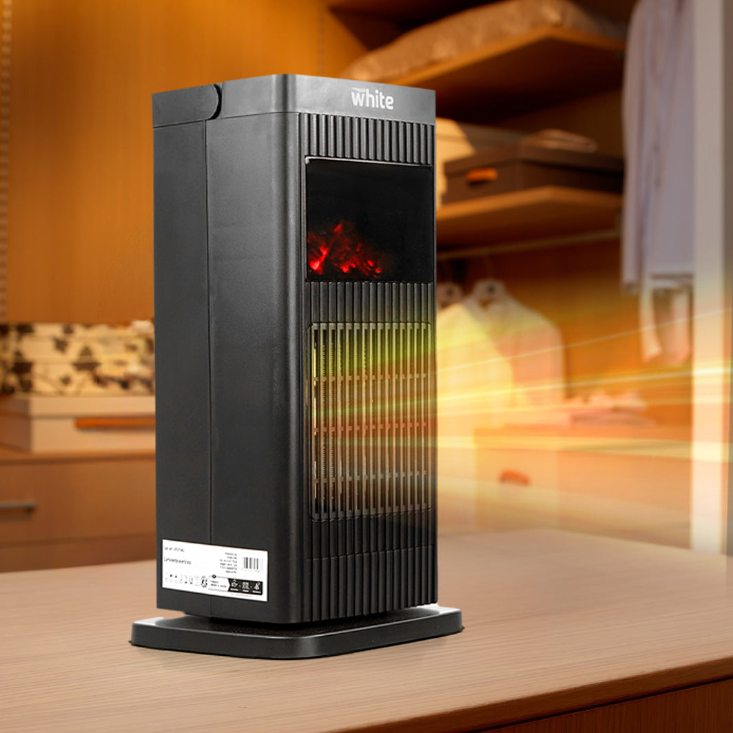 Stufetta elettrica a basso consumo 230V con effetto camino