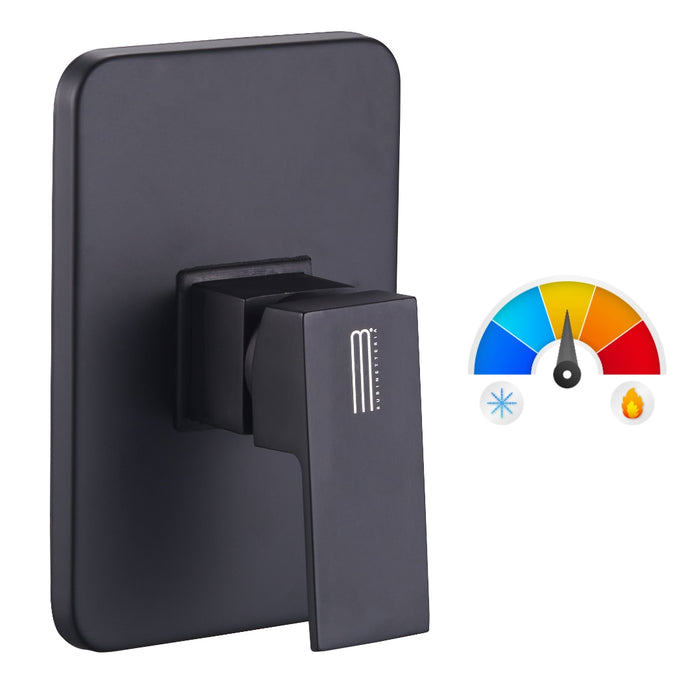 Ogomondo miscelatore doccia ad incasso da parete purple rubinetto nero *** confezione 1