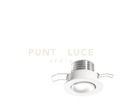 EGG FARETTO DA INCASSO LED 3W 3000K 195LM IP20 BIANCO D.5,2CM