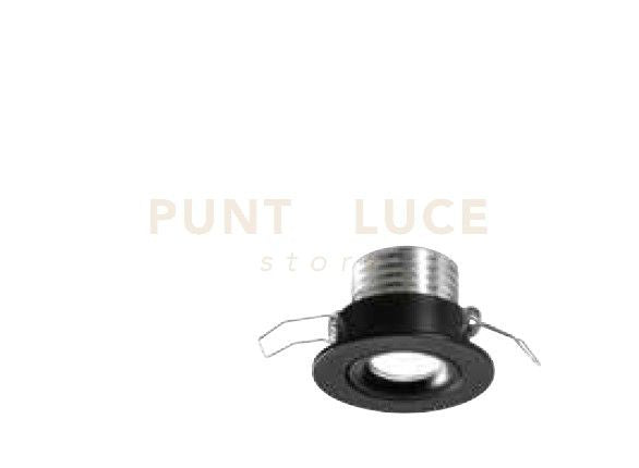 EGG FARETTO DA INCASSO LED 3W 4000K 210LM IP20 NERO D.5,2CM