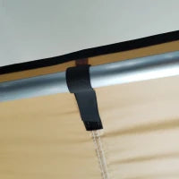 Tendalino da Tetto Auto Laterale e Impermeabile con Altezza Regolabile, 2.5x1.6m, Cachi