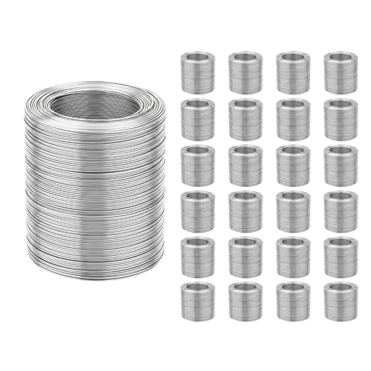 Kit filo cotto bianco argenteo per armature in cemento armato *** pezzi 25, confezione 1