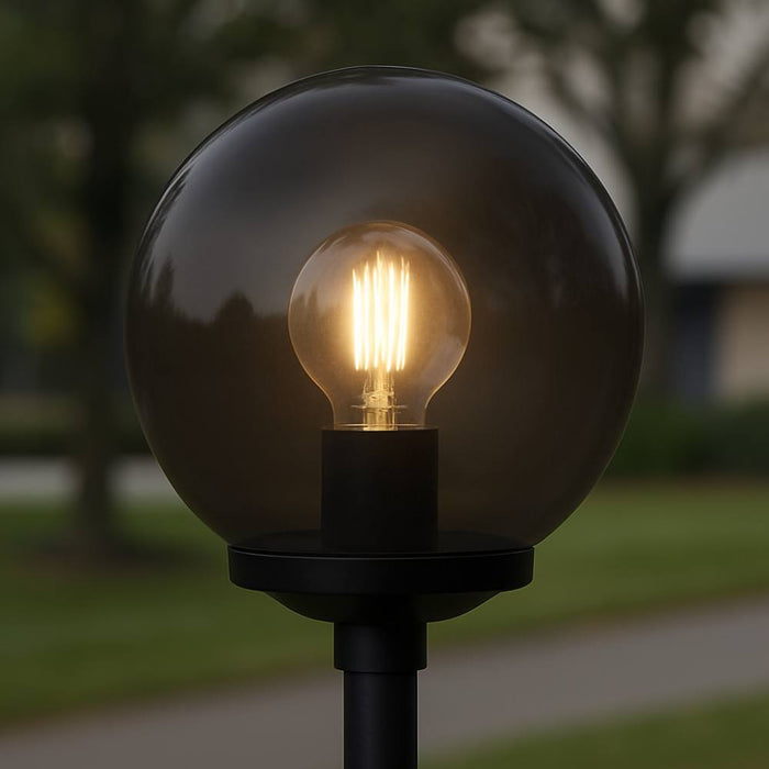 Acrilux globo sfera lampioni fumè con possibilità di montaggio a palo *** diametro 250 millimetri, confezione 1