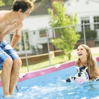 28266NP - Piscina Frame Rettangolare Rosa 220X150X60 Cm