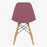 Set 4 Sedie 54x46x82 cm in Polipropilene Ester Bordeaux